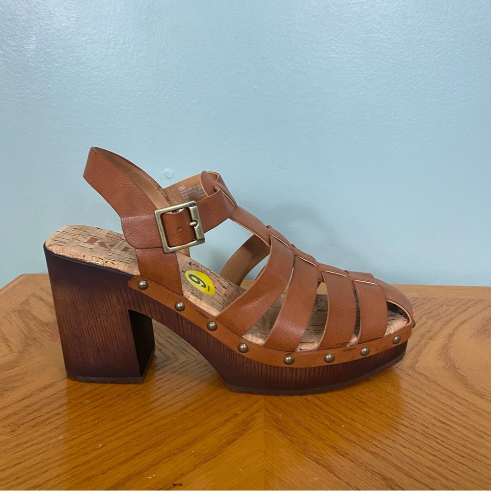 Korks Whitney Platform Sandal Heeled Strappy Size 9